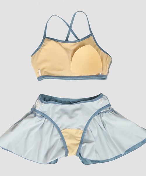 BENETTON (UNITED COLORS OF BENETTON)(ベネトンユナイテッドカラーズオブベネトン)の「【BENETTON:ベネトン】キッズカバーアップ付ビキニ3点セット 水着(水着・キッズ・ネイビー/ピンク・140/150/160/170)」の13枚目の写真