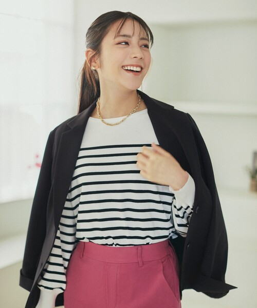 DRESKIP(ドレスキップ)の「◆【通勤/セレモニー】ダブルクロステーラードジャケット(テーラードジャケット・レディース・ベージュ/ネイビー・01/02/03/04)」の20枚目の写真