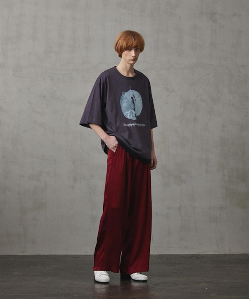 SHAREEF(シャリーフ)の「"ABSTRACT APPLE" S/S BIG-T(Tシャツ/カットソー・メンズ・ホワイト/ブラック/グリーン/チャコール・1/2/3)」の21枚目の写真