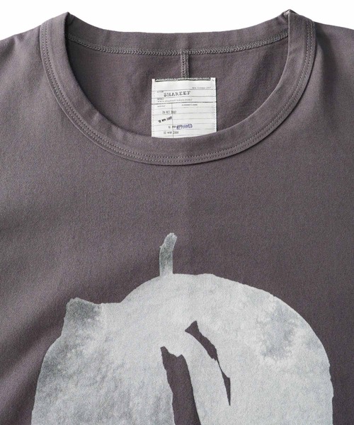 SHAREEF(シャリーフ)の「"ABSTRACT APPLE" S/S BIG-T(Tシャツ/カットソー・メンズ・ホワイト/ブラック/グリーン/チャコール・1/2/3)」の14枚目の写真