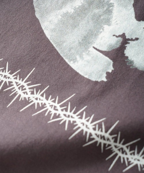 SHAREEF(シャリーフ)の「"ABSTRACT APPLE" S/S BIG-T(Tシャツ/カットソー・メンズ・ホワイト/ブラック/グリーン/チャコール・1/2/3)」の16枚目の写真