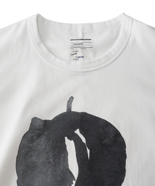 SHAREEF(シャリーフ)の「"ABSTRACT APPLE" S/S BIG-T(Tシャツ/カットソー・メンズ・ホワイト/ブラック/グリーン/チャコール・1/2/3)」の17枚目の写真
