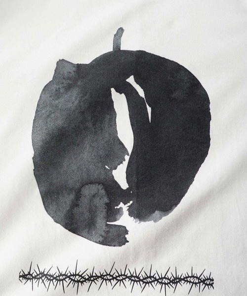 SHAREEF(シャリーフ)の「"ABSTRACT APPLE" S/S BIG-T(Tシャツ/カットソー・メンズ・ホワイト/ブラック/グリーン/チャコール・1/2/3)」の18枚目の写真