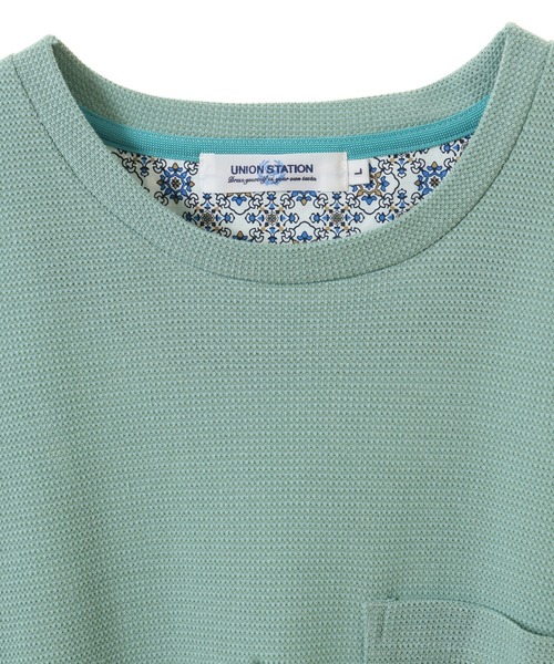 UNION STATION（ユニオンステーション）の「カラーカノコポケットＴシャツ（Tシャツ/カットソー・メンズ・ホワイト/ライトブルー/グリーン/オレンジ/マスタード/ブラウン・M/L）」の18枚目の写真