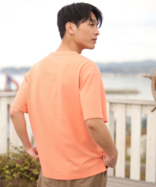 UNION STATION（ユニオンステーション）の「カラーカノコポケットＴシャツ（Tシャツ/カットソー・メンズ・ホワイト/ライトブルー/グリーン/オレンジ/マスタード/ブラウン・M/L）」の20枚目の写真