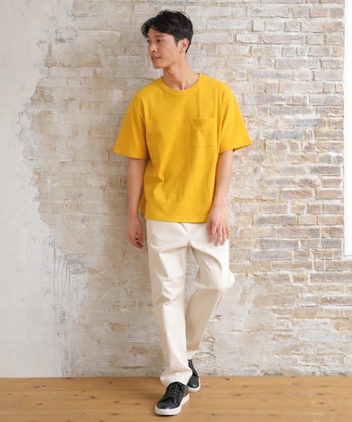 UNION STATION（ユニオンステーション）の「カラーカノコポケットＴシャツ（Tシャツ/カットソー・メンズ・ホワイト/ライトブルー/グリーン/オレンジ/マスタード/ブラウン・M/L）」の16枚目の写真
