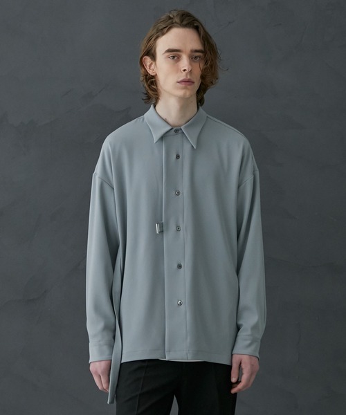 PUBLIC TOKYO ダブルサテンベルテッドシャツ PUBLIC TOKYO（パブリックトウキョウ）の「ダブルサテン