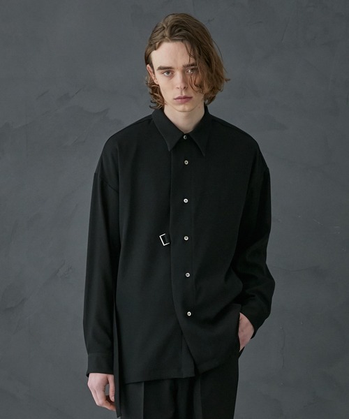 PUBLIC TOKYO ダブルサテンベルテッドシャツ PUBLIC TOKYO（パブリックトウキョウ）の「ダブルサテン