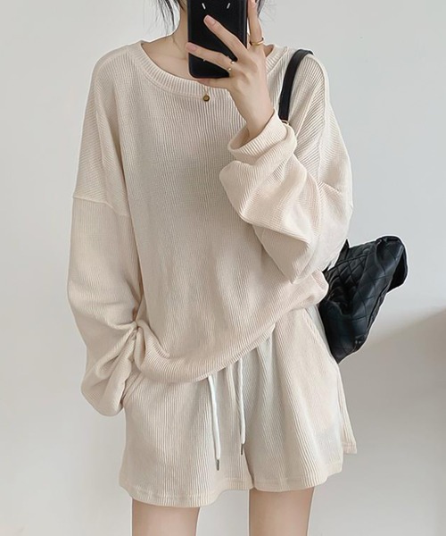 Girly Doll(ガーリードール)の「セットアップ(セットアップ・レディース・ベージュ/ネイビー/グレー・F)」の7枚目の写真