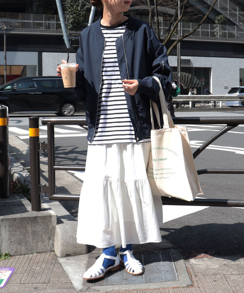 fredy emue（フレディエミュ）の「ティアードスカート（スカート・レディース・オフホワイト/ホワイト系その他5/ピンク/ブラック・38）」の6枚目の写真