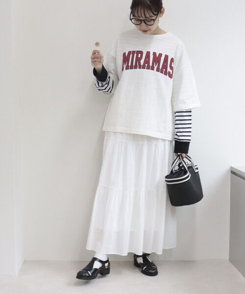 fredy emue（フレディエミュ）の「ティアードスカート（スカート・レディース・オフホワイト/ホワイト系その他5/ピンク/ブラック・38）」の15枚目の写真