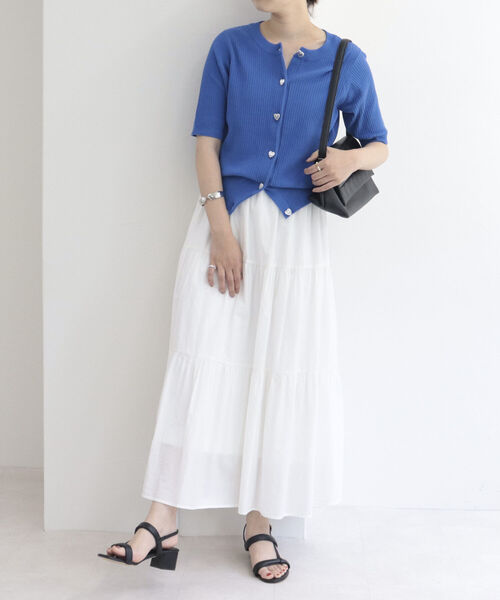 fredy emue（フレディエミュ）の「ティアードスカート（スカート・レディース・オフホワイト/ホワイト系その他5/ピンク/ブラック・38）」の20枚目の写真