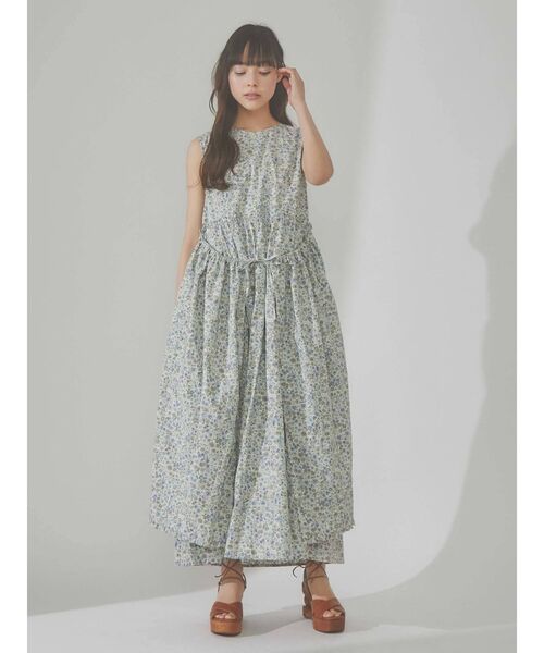 merry jenny（メリージェニー）の「flowerエプロンワンピース（ワンピース・レディース・イエロー/ブルー・FREE）」の3枚目の写真