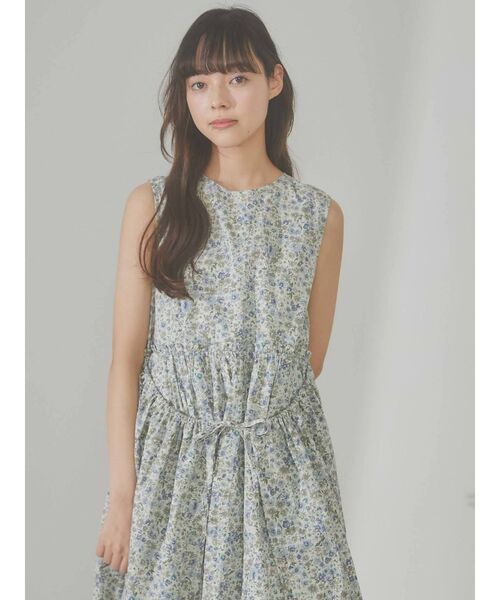 merry jenny（メリージェニー）の「flowerエプロンワンピース（ワンピース・レディース・イエロー/ブルー・FREE）」の7枚目の写真