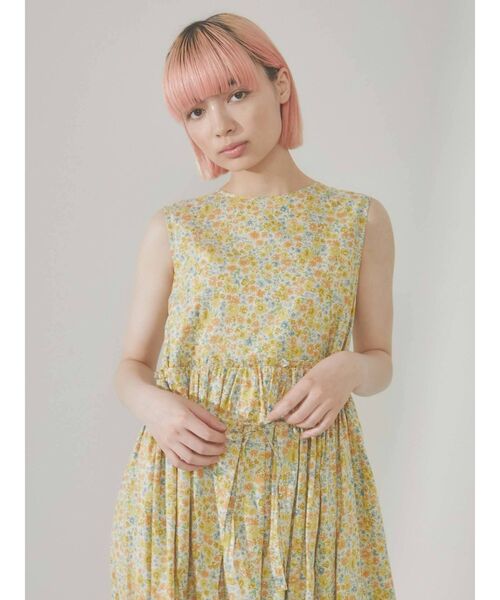merry jenny（メリージェニー）の「flowerエプロンワンピース（ワンピース・レディース・イエロー/ブルー・FREE）」の12枚目の写真