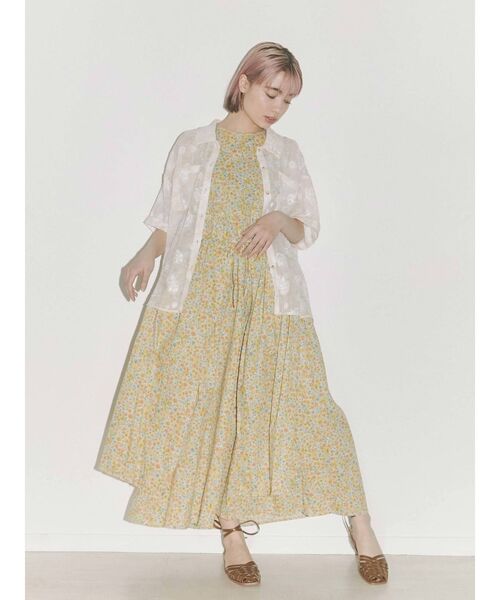 merry jenny（メリージェニー）の「flowerエプロンワンピース（ワンピース・レディース・イエロー/ブルー・FREE）」の19枚目の写真