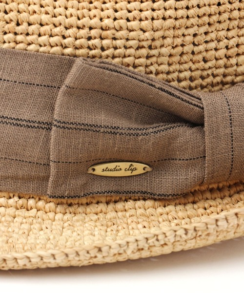 studio CLIP（スタディオクリップ）の「ラフィアコマ編みアソートハット（ハット・レディース・その他3/その他2/その他1・FREE）」の8枚目の写真