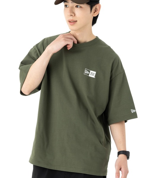 NEW ERA（ニューエラ）の「ニューエラ オーバーサイズ 半袖Tシャツ ONSPOTZ別注 ボックスロゴ（Tシャツ/カットソー・メンズ・ホワイト/ブラック/ベージュ/ネイビー/オリーブ/オフホワイト/ベージュ系その他/ダークグリーン/ネイビー系/カーキ系/ベージュ系その他2/グレー系その他/ライトグリーン/ライトブルー/ブロンズ/ピンク/キャメル/ブラウン/ライトグレー/オレンジ/パープル/ブルー系その他/グリーン系その他/ストーン/ブルー・S/M/L/XL/XXL）」の14枚目の写真