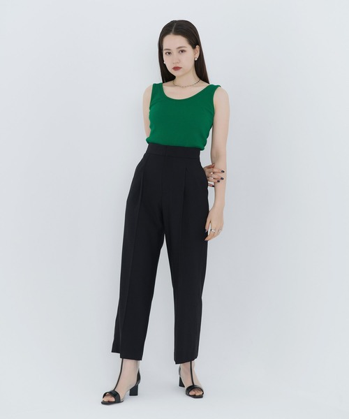 TINA：JOJUN（ティーナジョジュン）の「トタンテレコ タンクトップ TINA：JOJUN（タンクトップ・レディース・スカイブルー/ブラック/ベージュ/グレー/オフホワイト/グリーン・M）」の10枚目の写真