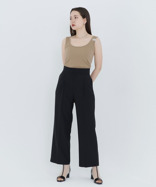 TINA：JOJUN（ティーナジョジュン）の「トタンテレコ タンクトップ TINA：JOJUN（タンクトップ・レディース・スカイブルー/ブラック/ベージュ/グレー/オフホワイト/グリーン・M）」の14枚目の写真