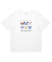 MAHAGRID | 【mahagrid】BUTTERFLIES TEE / マハグリッド バタフライ グラフィック Tシャツ(Tシャツ/カットソー)