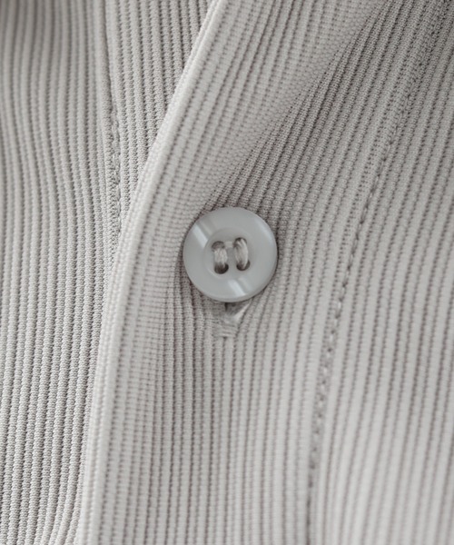 ETELIO（エテリオ）の「リップルプリーツビッグシルエットポロシャツ（ポロシャツ・メンズ・ベージュ/ライトグレー/ブラック/ワイン/ブルーグリーン・M/S/L）」の22枚目の写真