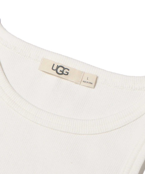 UGG（アグ）の「UGG@mos アメスリタンクトップ / アグ アメスリタンクトップ（タンクトップ・レディース・ホワイト/ブラウン/カーキ・M/L）」の6枚目の写真