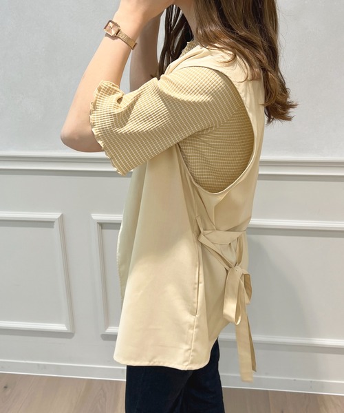 apres jour(アプレジュール)の「リネンライクジレ【ZOZOTOWN限定アイテム】(ベスト・レディース・ベージュ/イエロー/アイボリー・X-LARGE/フリー)」の8枚目の写真