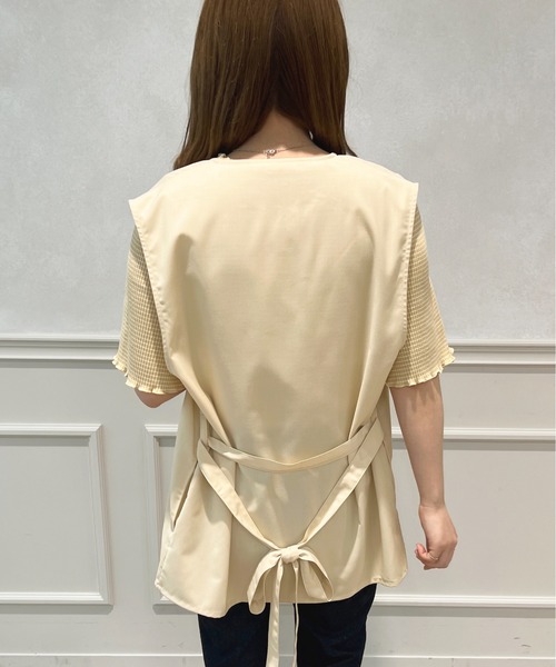 apres jour(アプレジュール)の「リネンライクジレ【ZOZOTOWN限定アイテム】(ベスト・レディース・ベージュ/イエロー/アイボリー・X-LARGE/フリー)」の9枚目の写真