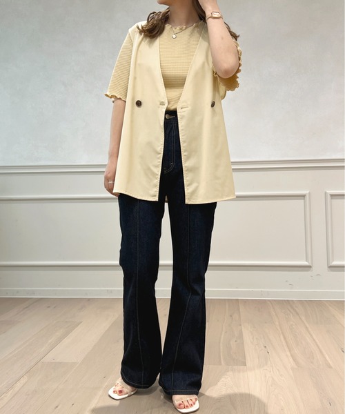 apres jour(アプレジュール)の「リネンライクジレ【ZOZOTOWN限定アイテム】(ベスト・レディース・ベージュ/イエロー/アイボリー・X-LARGE/フリー)」の11枚目の写真