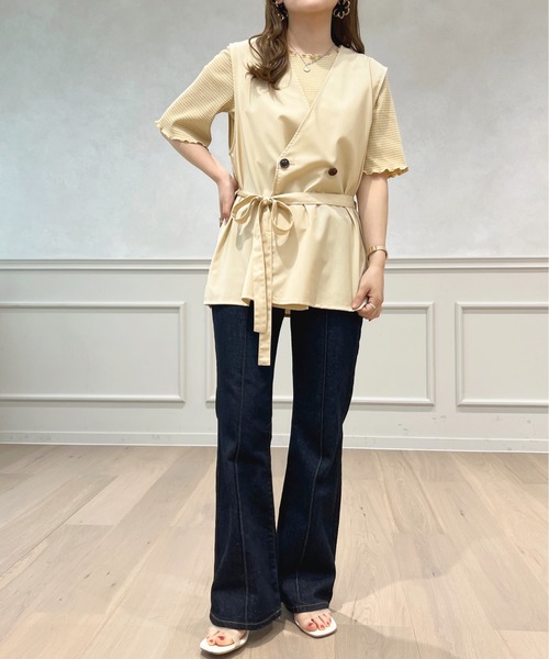 apres jour(アプレジュール)の「リネンライクジレ【ZOZOTOWN限定アイテム】(ベスト・レディース・ベージュ/イエロー/アイボリー・X-LARGE/フリー)」の12枚目の写真