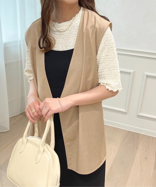 apres jour(アプレジュール)の「リネンライクジレ【ZOZOTOWN限定アイテム】(ベスト・レディース・ベージュ/イエロー/アイボリー・X-LARGE/フリー)」の16枚目の写真