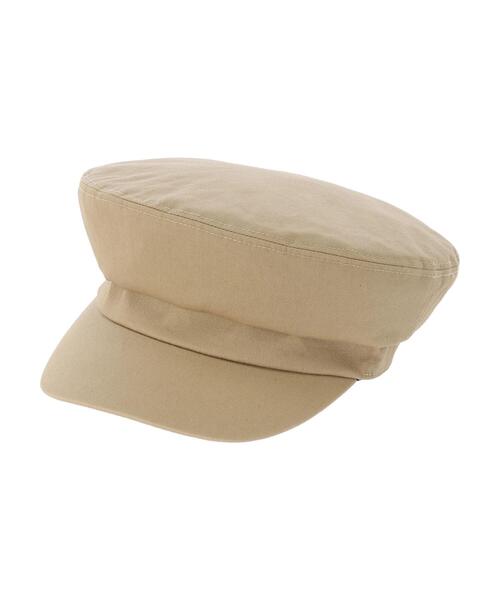 Green Parks(グリーンパークス)の「・ツイルマリンキャップ(キャップ・レディース・ベージュ/ブラック・FREE)」の4枚目の写真