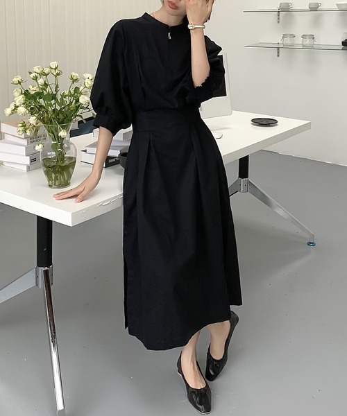 Doula Doula(ドゥーラドゥーラ)の「ネックが選べる!ウエストマークワンピース(ワンピース・レディース・ブラック/ブラック系その他/グレー/グレー系その他/ベージュ/ベージュ系その他/モカ/ブラウン系その他・FREE)」の15枚目の写真