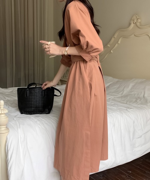 Doula Doula(ドゥーラドゥーラ)の「ネックが選べる!ウエストマークワンピース(ワンピース・レディース・ブラック/ブラック系その他/グレー/グレー系その他/ベージュ/ベージュ系その他/モカ/ブラウン系その他・FREE)」の14枚目の写真