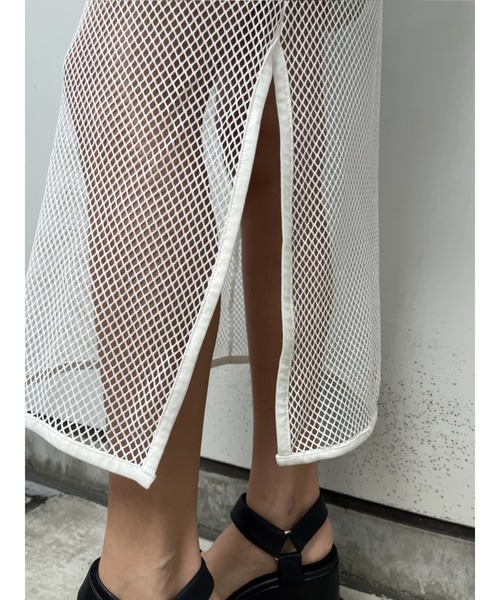 EGOIST（エゴイスト）の「レイヤードメッシュロングワンピース（ワンピース・レディース・ホワイト/ブルー/ブラック・FREE）」の15枚目の写真