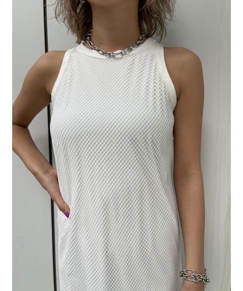 EGOIST（エゴイスト）の「レイヤードメッシュロングワンピース（ワンピース・レディース・ホワイト/ブルー/ブラック・FREE）」の22枚目の写真