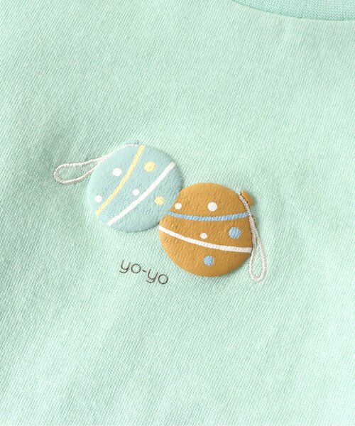 apres les cours（アプレレクール）の「サマーモチーフTシャツ（Tシャツ/カットソー・キッズ・ブルー/ピンク/ミント/オフホワイト/オレンジ/イエロー・120/90/80/130/110/100/140）」の20枚目の写真