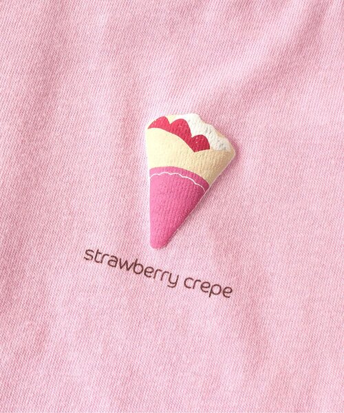 apres les cours（アプレレクール）の「サマーモチーフTシャツ（Tシャツ/カットソー・キッズ・ブルー/ピンク/ミント/オフホワイト/オレンジ/イエロー・120/90/80/130/110/100/140）」の22枚目の写真