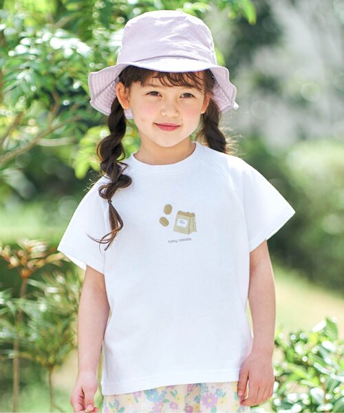 apres les cours（アプレレクール）の「サマーモチーフTシャツ（Tシャツ/カットソー・キッズ・ブルー/ピンク/ミント/オフホワイト/オレンジ/イエロー・120/90/80/130/110/100/140）」の8枚目の写真