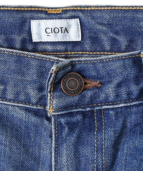 CIOTA（シオタ）の「CIOTA / シオタ：インディゴ スビンコットン 13,5oz ワイドテーパードデニム：NPTM-6RF-PIMDBL-D[STD]（デニムパンツ・メンズ・ブルー系その他・34inch/33inch）」の5枚目の写真