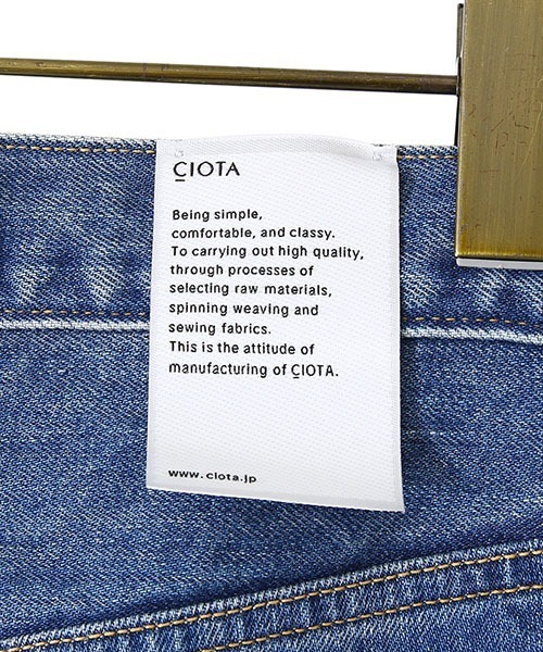 CIOTA（シオタ）の「CIOTA / シオタ：インディゴ スビンコットン 13,5oz ワイドテーパードデニム：NPTM-6RF-PIMDBL-D[STD]（デニムパンツ・メンズ・ブルー系その他・34inch/33inch）」の11枚目の写真