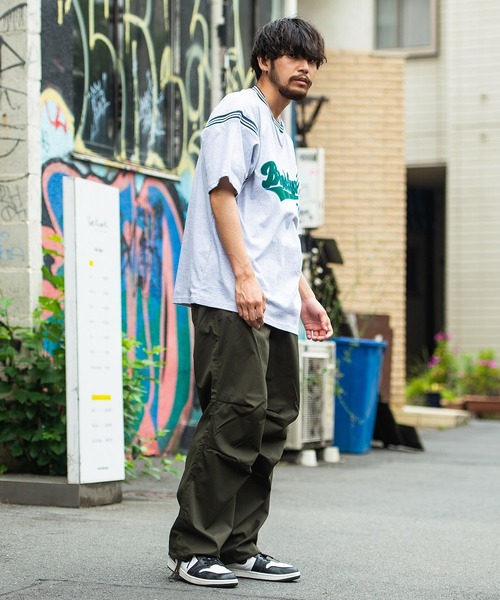 SILVER BULLET(シルバーバレット)の「『SILVER BULLET SELECT AP/シルバーバレットセレクト』ラインリブ半袖ビッグカレッジTシャツ(Tシャツ/カットソー・メンズ・アッシュグレー/グリーン/マスタード/スミクロ・M/L)」の13枚目の写真