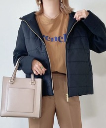 libelle more | 中綿キルト×ダイバー素材　異素材ドッキングアウター(ブルゾン)