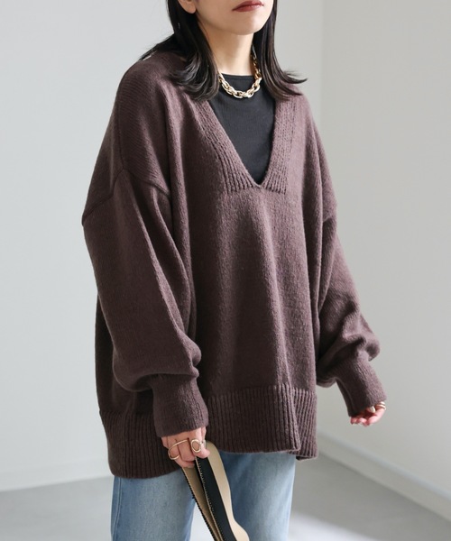 アプ Vネックニット BEAUTY&YOUTH UNITED ARROWS｜<Steven Alan>Vネックニット