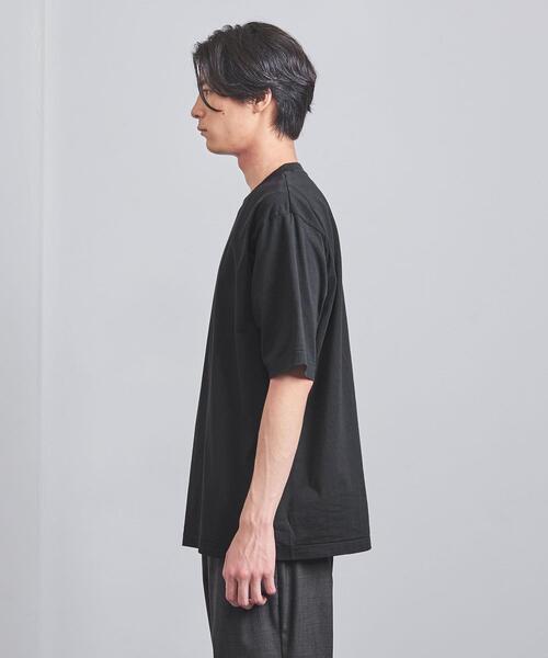 BLUE(ブルー)の「<BLUE> ドロップショルダー クルーネックTシャツ(Tシャツ/カットソー・メンズ・ホワイト/ブラック/オレンジ/コバルトブルー・S/M/L/XL)」の6枚目の写真