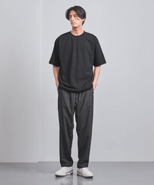 BLUE(ブルー)の「<BLUE> ドロップショルダー クルーネックTシャツ(Tシャツ/カットソー・メンズ・ホワイト/ブラック/オレンジ/コバルトブルー・S/M/L/XL)」の9枚目の写真