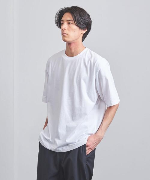 BLUE(ブルー)の「<BLUE> ドロップショルダー クルーネックTシャツ(Tシャツ/カットソー・メンズ・ホワイト/ブラック/オレンジ/コバルトブルー・S/M/L/XL)」の11枚目の写真