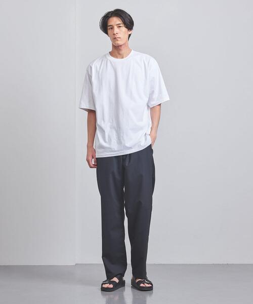 BLUE(ブルー)の「<BLUE> ドロップショルダー クルーネックTシャツ(Tシャツ/カットソー・メンズ・ホワイト/ブラック/オレンジ/コバルトブルー・S/M/L/XL)」の12枚目の写真