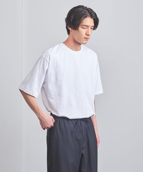 BLUE(ブルー)の「<BLUE> ドロップショルダー クルーネックTシャツ(Tシャツ/カットソー・メンズ・ホワイト/ブラック/オレンジ/コバルトブルー・S/M/L/XL)」の13枚目の写真